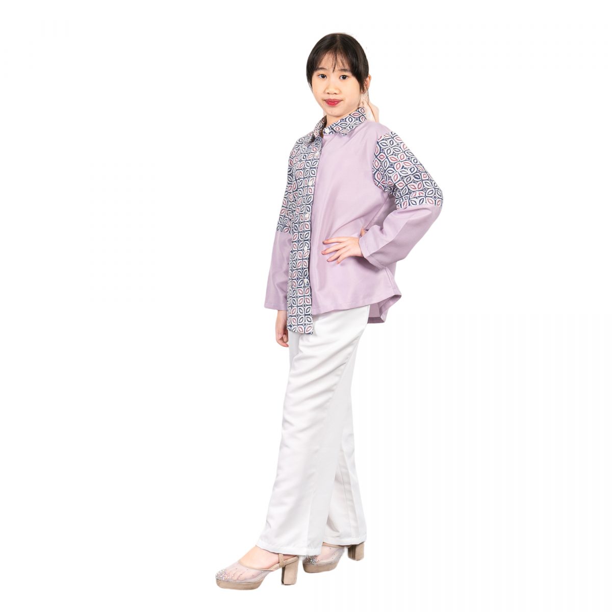 Aska Shirt Kids Purple - Image 4