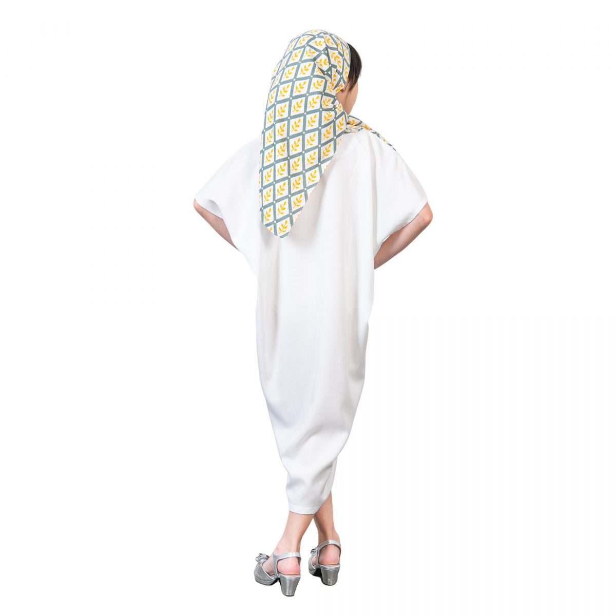 Dewayani Kaftan Kids Green Yellow - Image 5