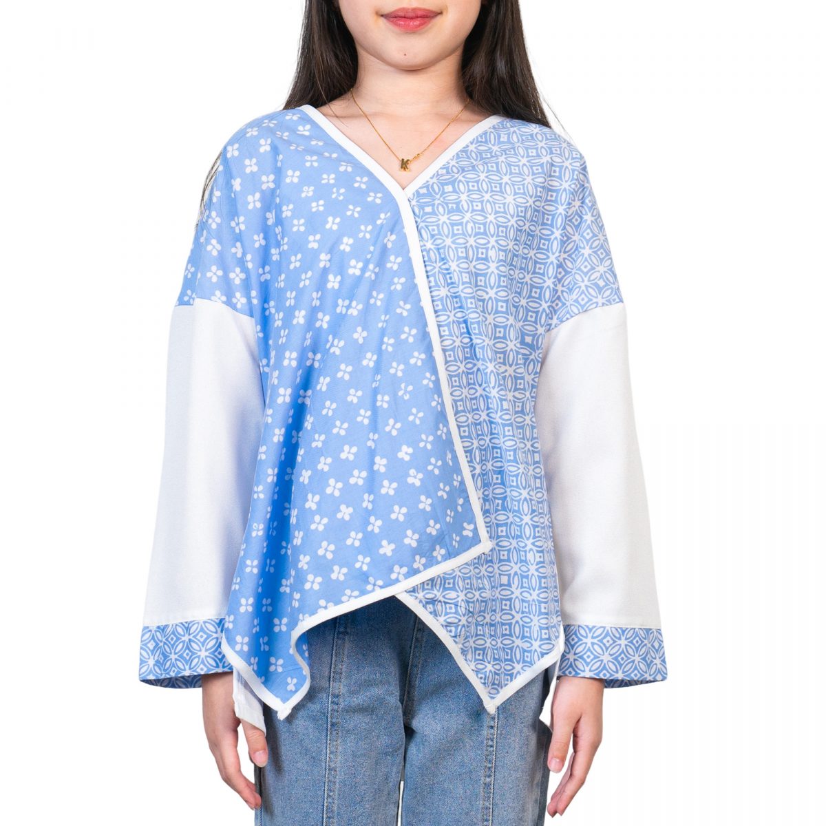 Fitria Blouse Kids Blue - Image 2