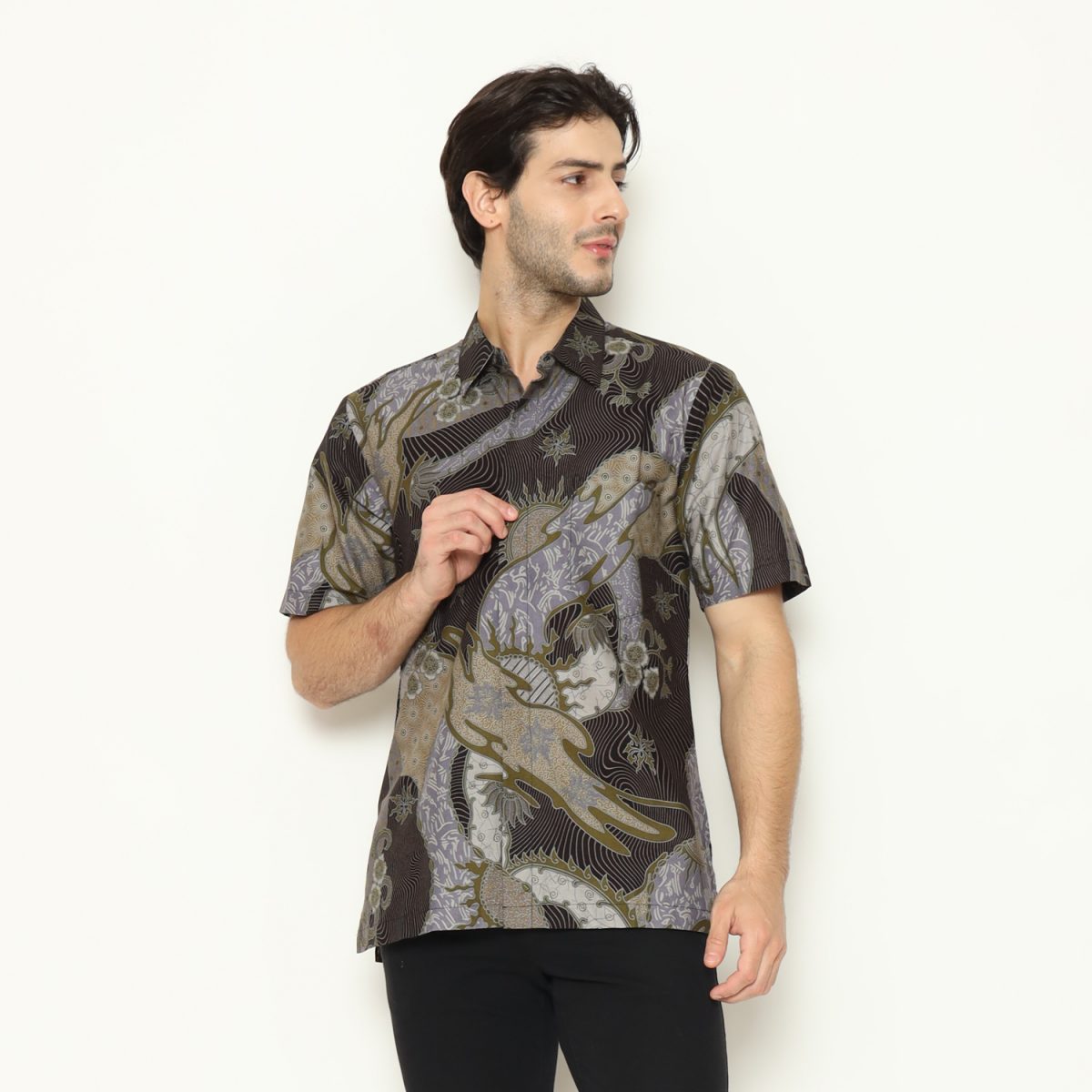 Wesley Shirt Black Olive - Image 3