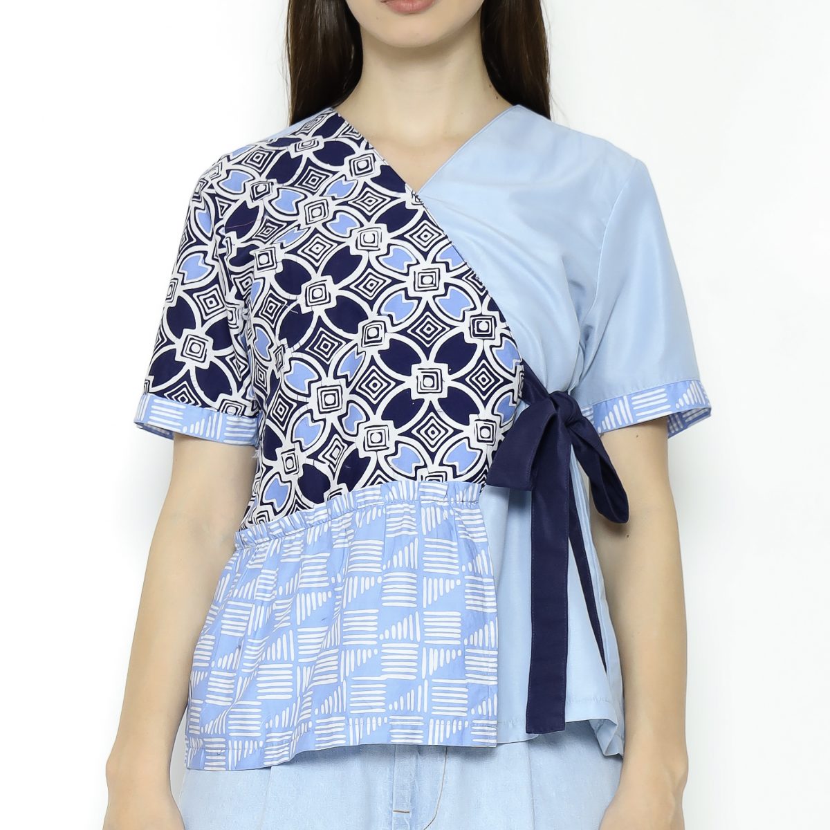 Minori Blouse Blue - Image 2