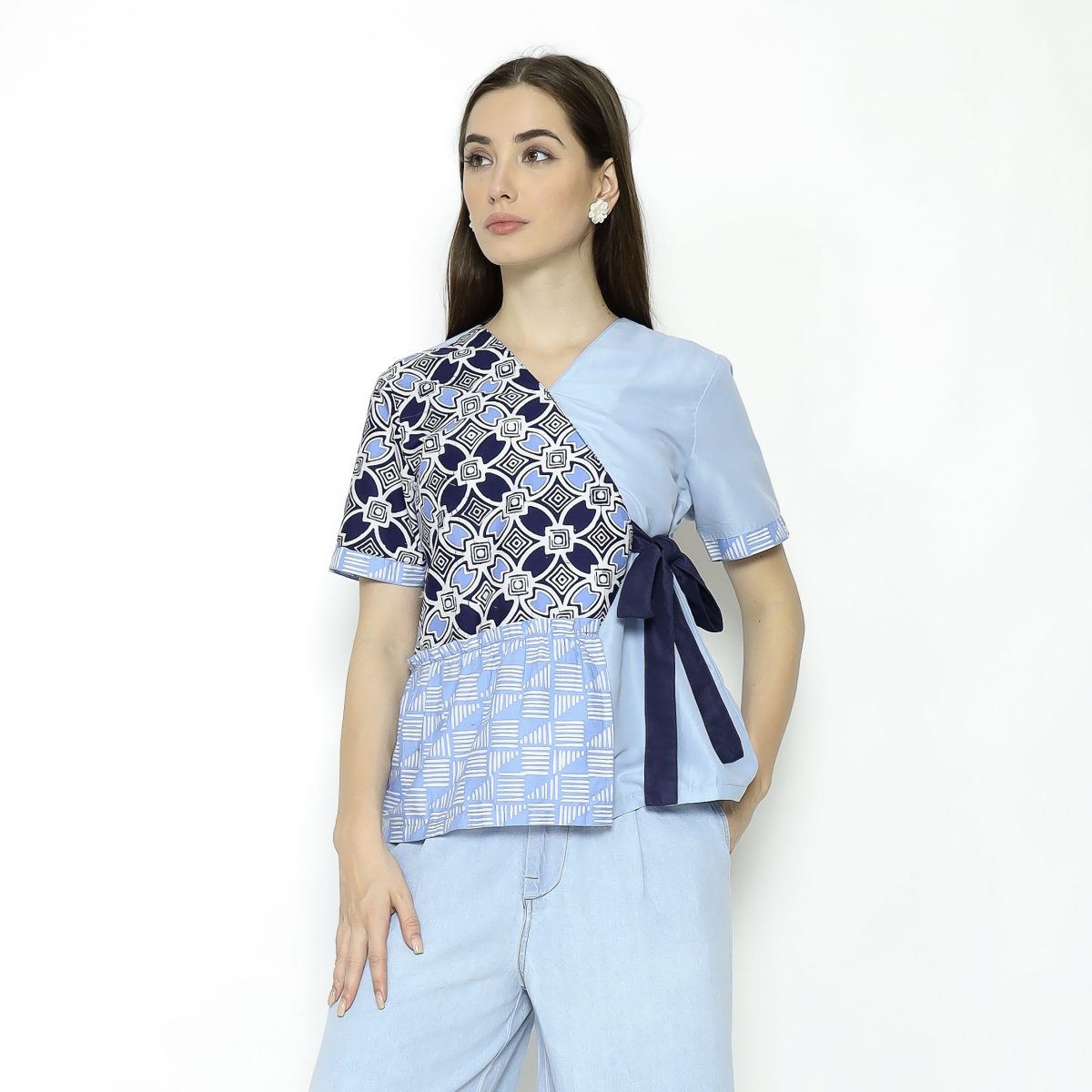 Minori Blouse Blue - Image 3