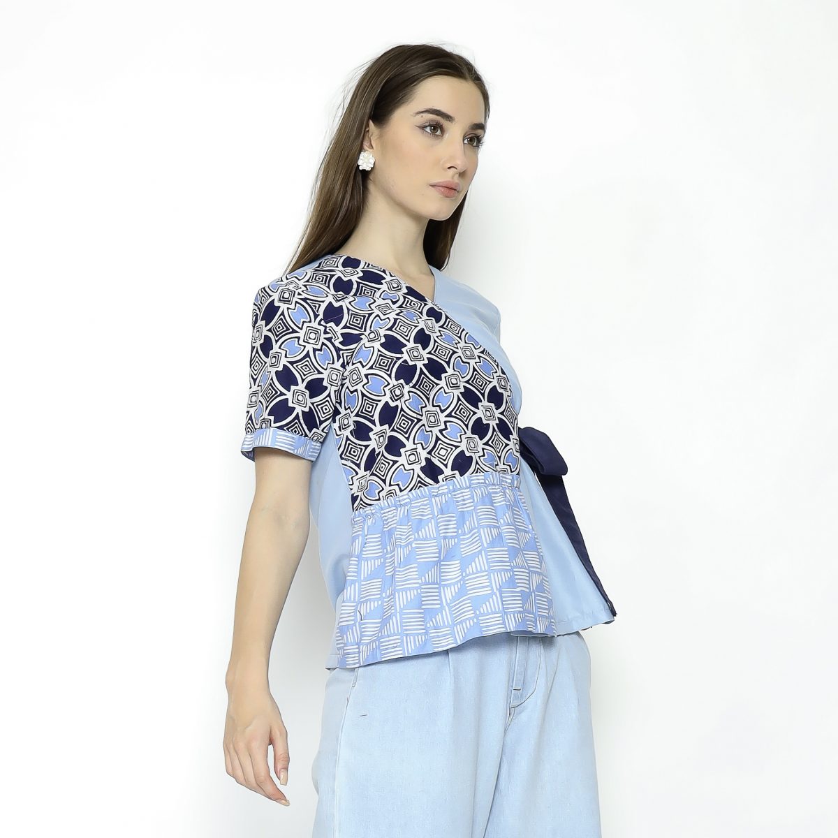 Minori Blouse Blue - Image 4