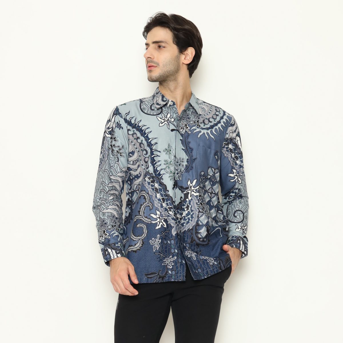 Lemuel Shirt Blue - Image 3