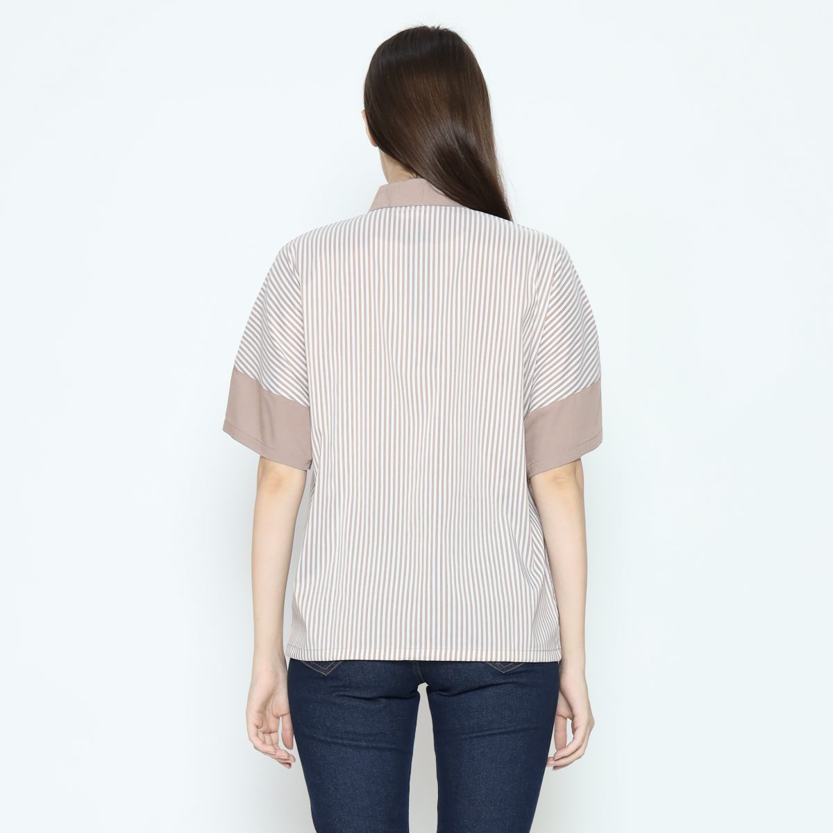 Scarlet Shirt Navy Brown - Image 5