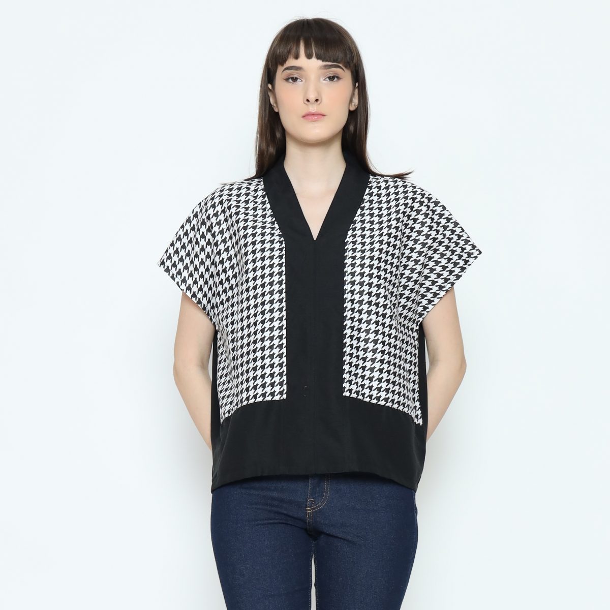 Rosita Blouse White Black