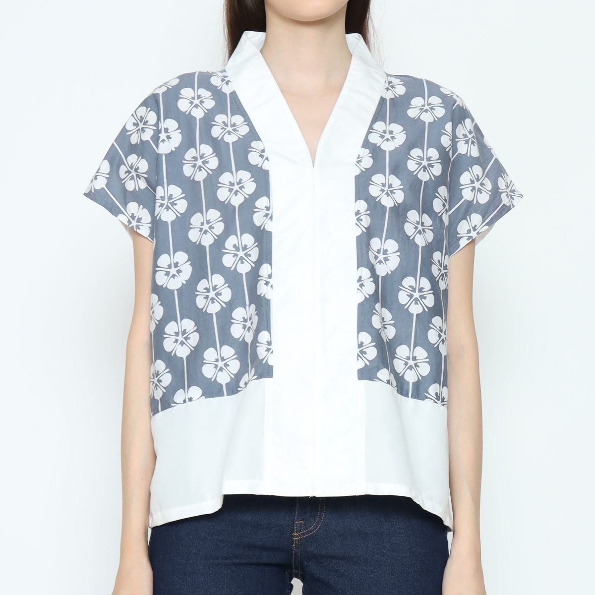 Rosita Blouse Grey - Image 2