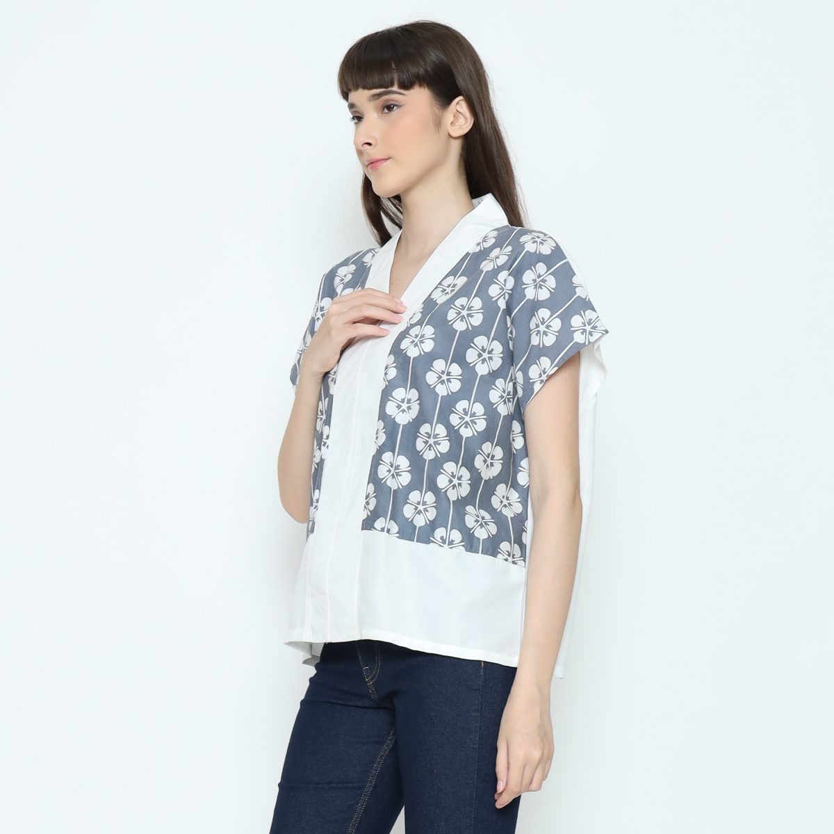 Rosita Blouse Grey - Image 3