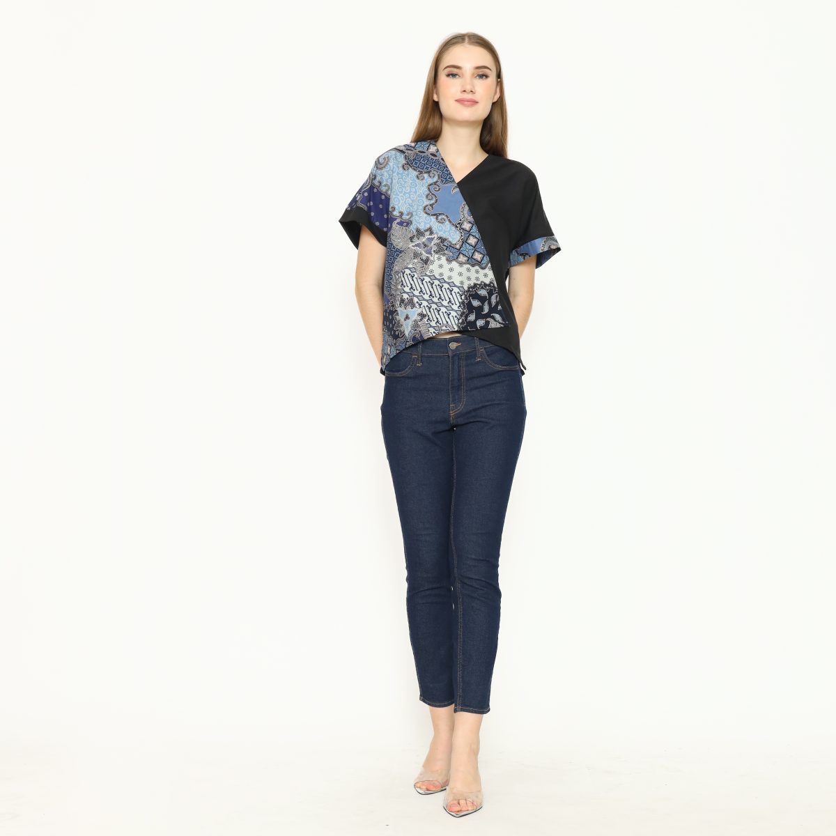 Verona Blouse Blue Navy - Image 6