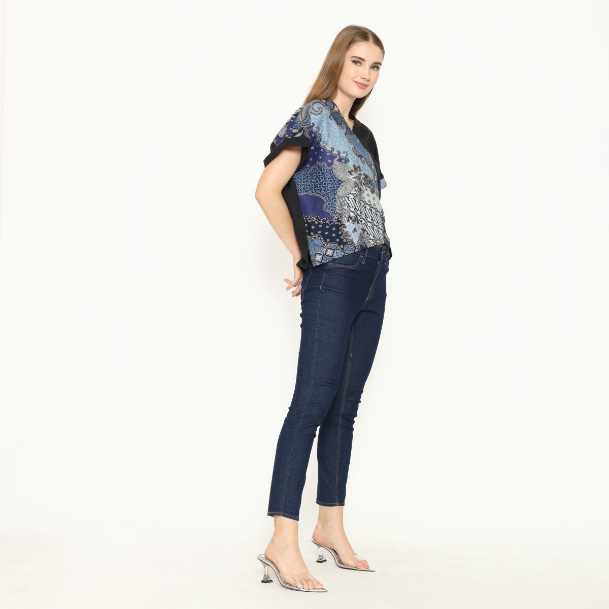 Verona Blouse Blue Navy - Image 3