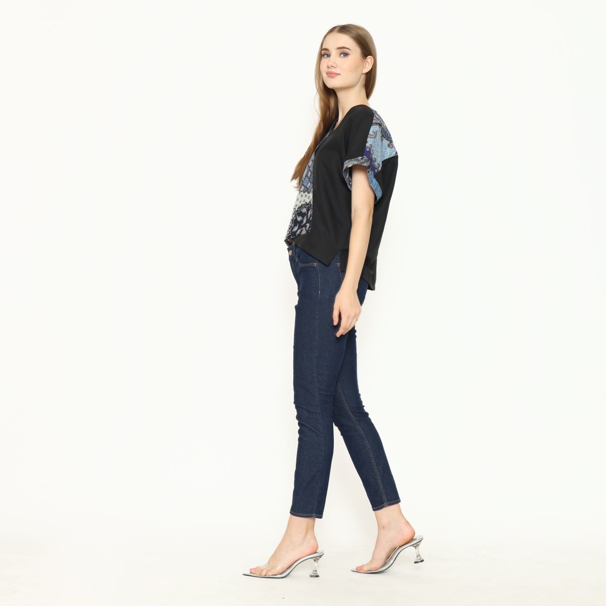 Verona Blouse Blue Navy - Image 4