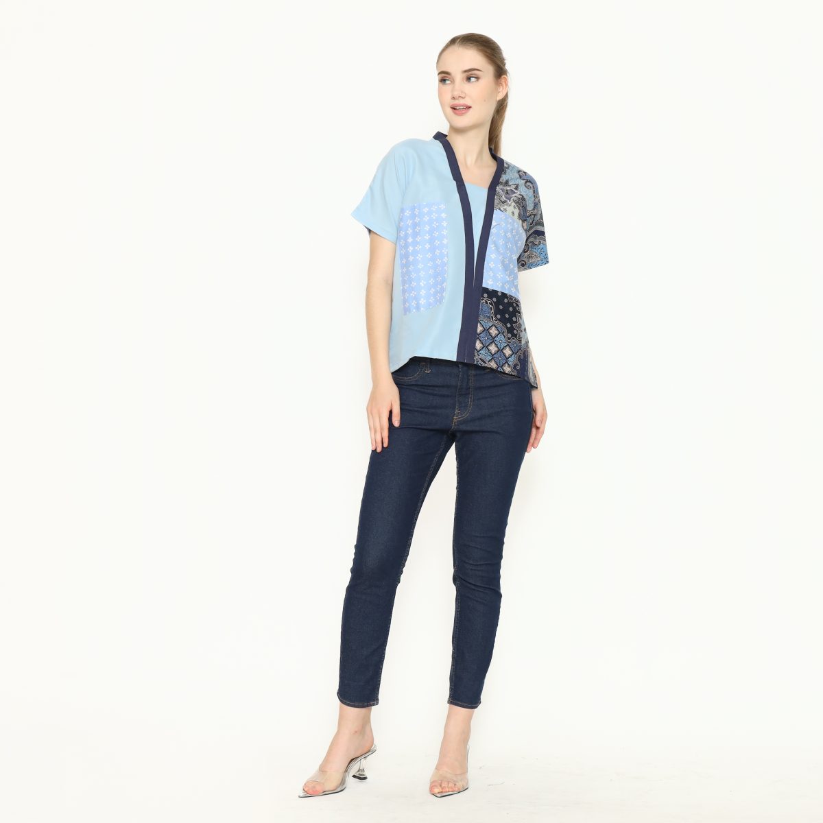 Daneli Blouse Blue - Image 6